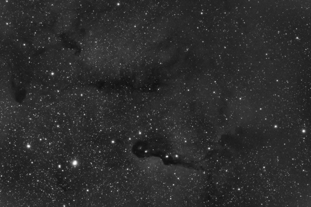 Oxygen of the Elephant trunk nebula